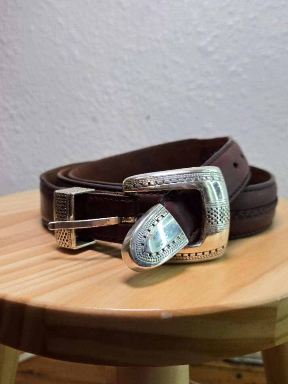 Vintage Brighton Salina Taper Belt- Rare Size 46